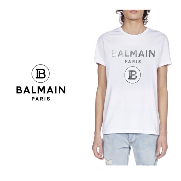 Balmain Tops - NEW! Balmain Paris logo tshirt✨